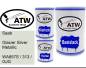 Preview: Saab, Glacier Silver Metallic, WA857S / 313 / GJG: 500ml Lackdose + 500ml Klarlack + 250ml Härter - Set, von ATW Autoteile West.